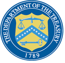 Department of the Treasury logo Department of the Treasury logo