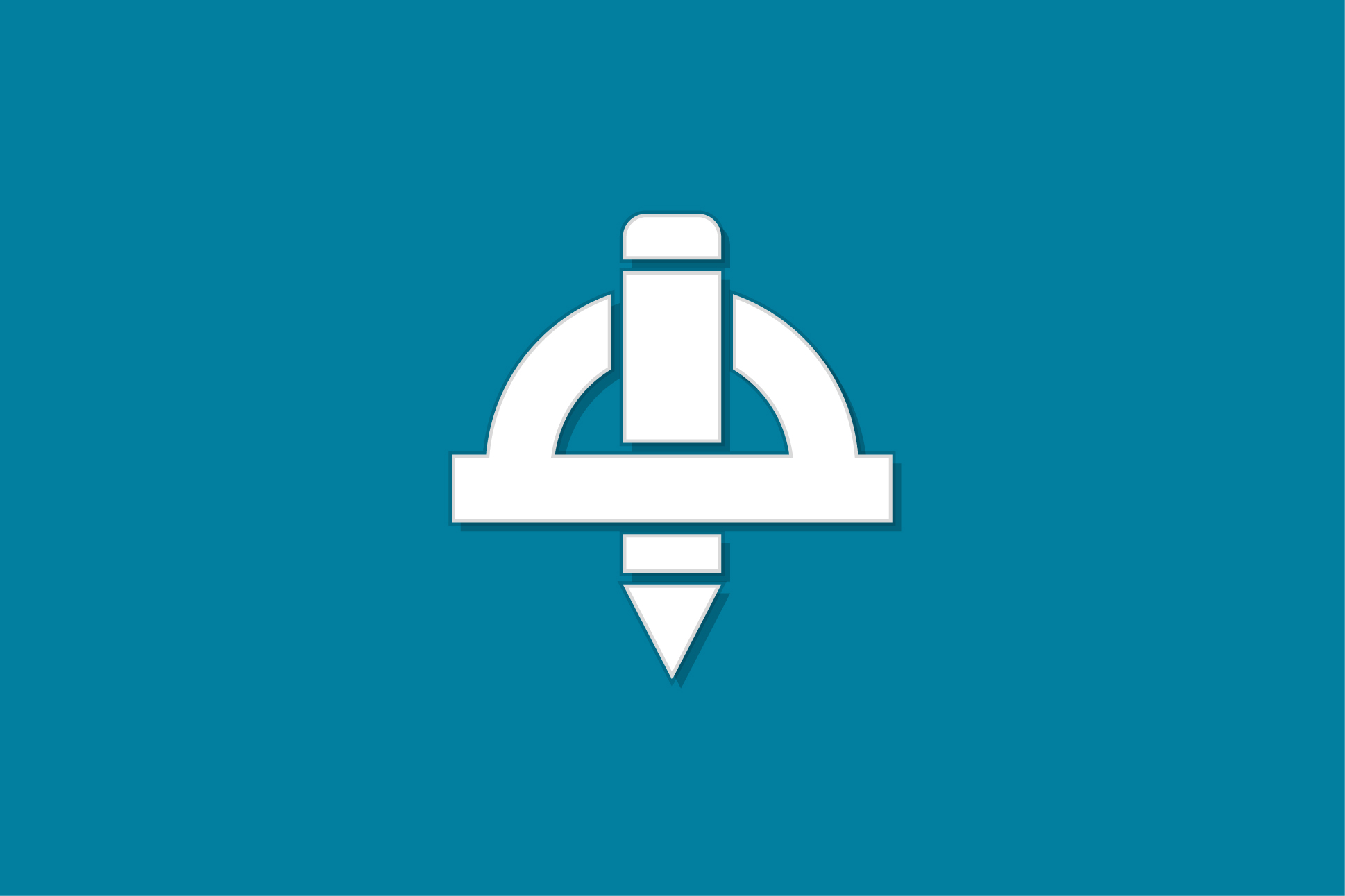 develop pencil and ruler icon